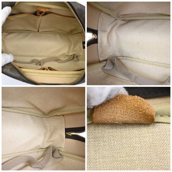 LOUIS VUITTON LV Logo Deauville Hand Bag Monogram Leather Brown M47270 36KB524 - Picture 15 of 15